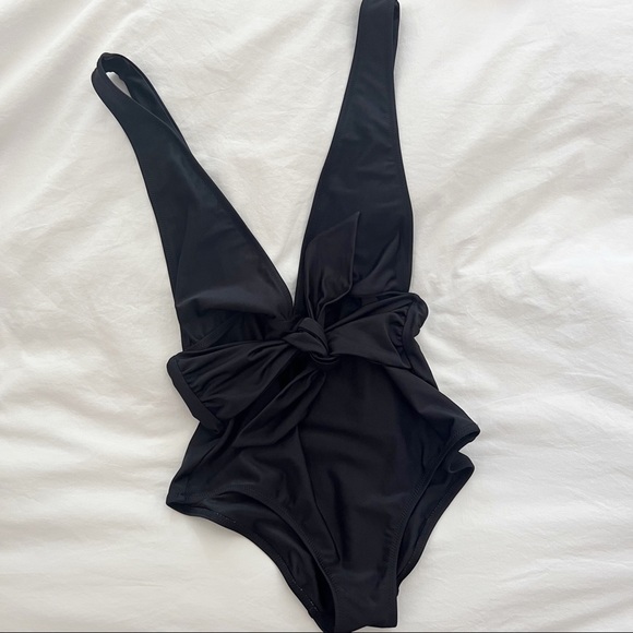 aerie Other - Aerie Black Plunging One Piece Swimsuit